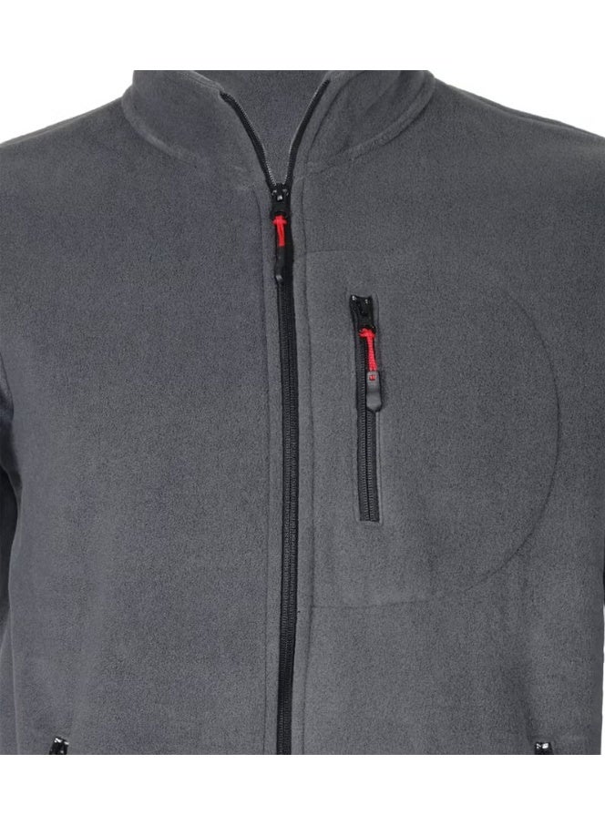 Four Man Men's 3 Pocket Fleece Jacket - Image 2